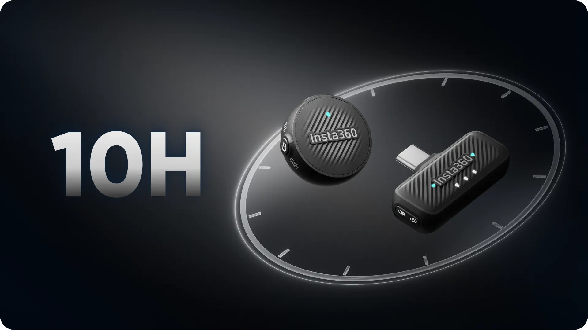 Insta360 Mic Air có thể dùng liên tục 10 tiếng